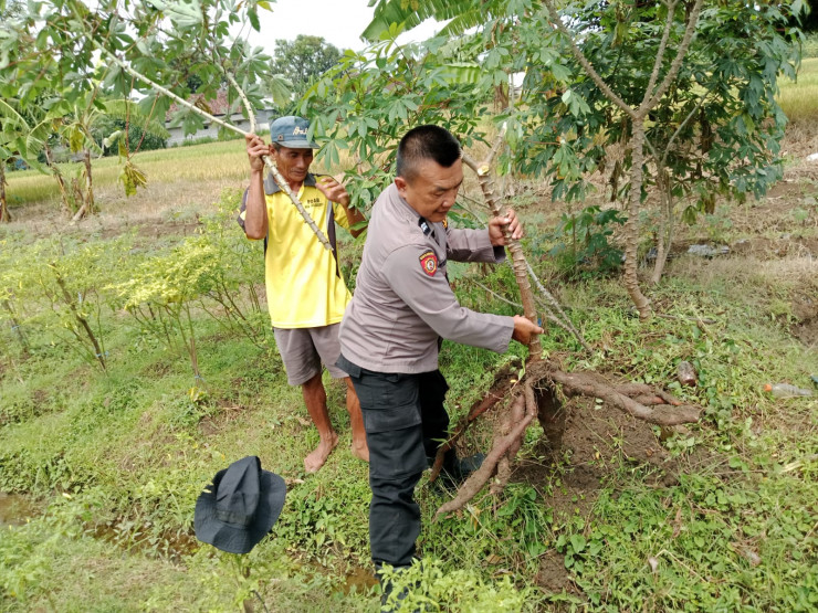 Warga Kedungsukodani Peduli Ketahanan Pangan Polresta Sidoarjo